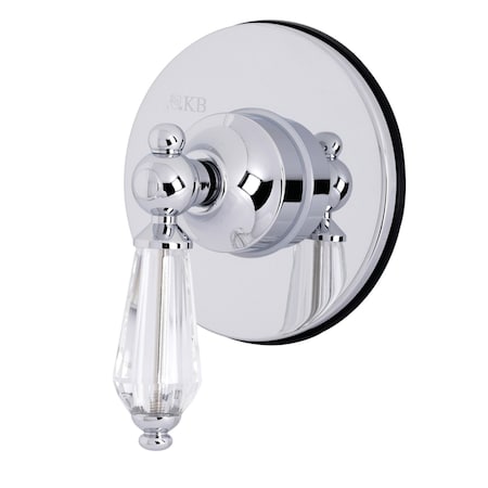 Kingston Brass KS3031WLL Sgl-Handle 3-Way Diverter Valve W/Trim Kit, Polished Chrome KS3031WLL